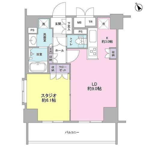 コンフォリア春日富坂   701号室 間取り