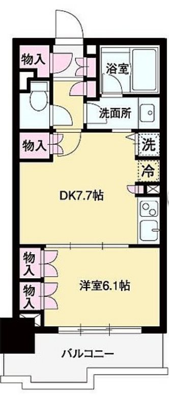 レジディア御茶ノ水   1404号室 間取り