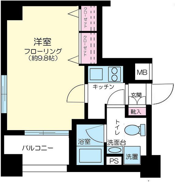 プレール・ドゥーク秋葉原    901号室 間取り