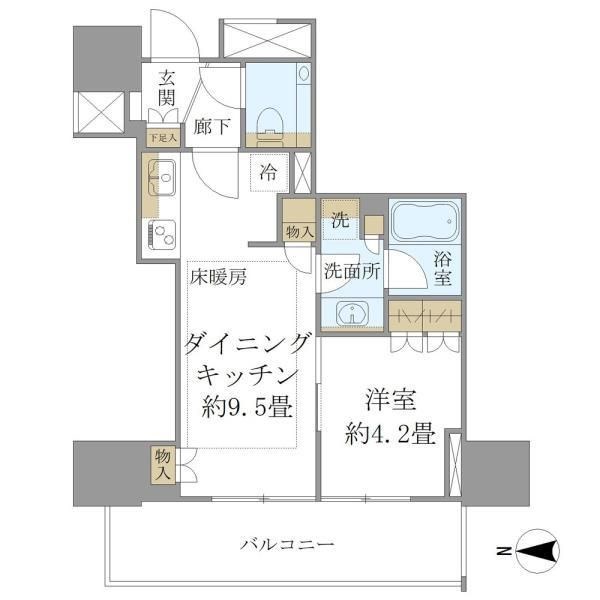 ブリリア上野ガーデン    1002号室 間取り