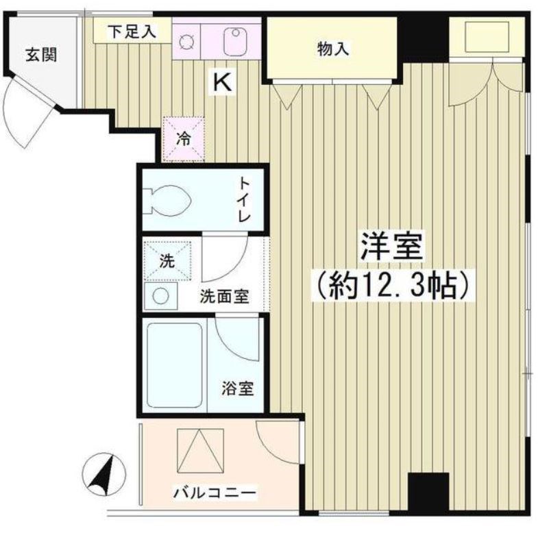 TKR神田多町     204号室 間取り