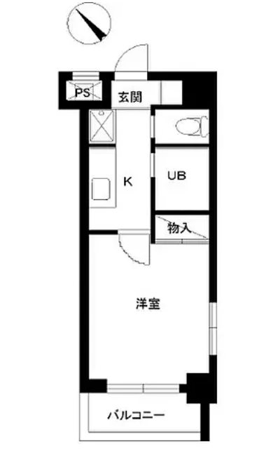 スカイコート日本橋第2    503号室 間取り