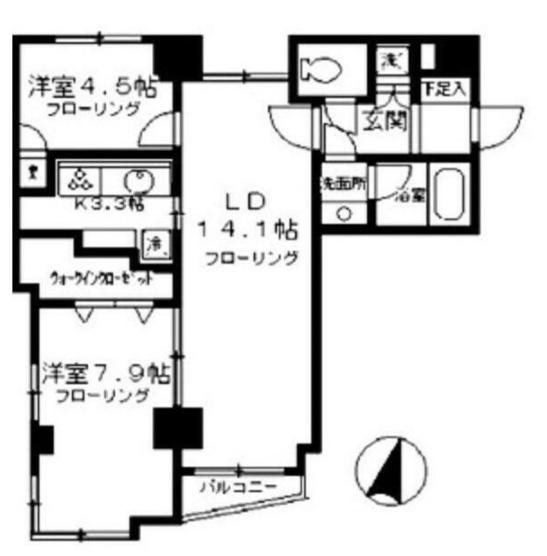 KDXレジデンス日本橋浜町 間取り