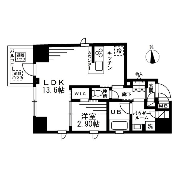 NTPRレジデンス上野稲荷町 間取り