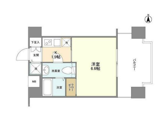 エクセリア九段  1102号室 間取り