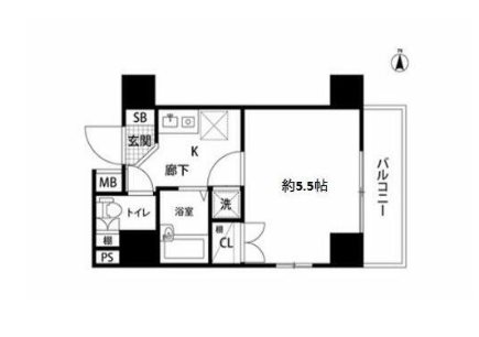 エクセリア茗荷谷    901号室 間取り