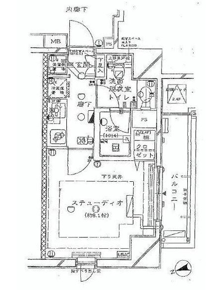 ファミール御茶ノ水アンシェール   302号室 間取り