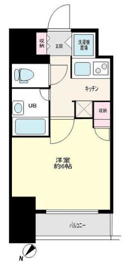 ドルチェ日本橋浜町壱番館   1102号室 間取り