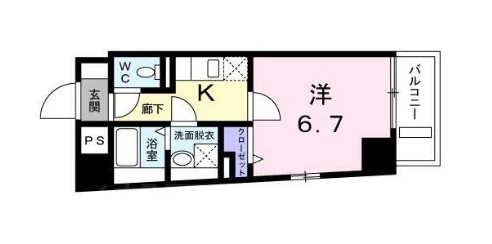 グランドルチェ東日本橋   203号室 間取り