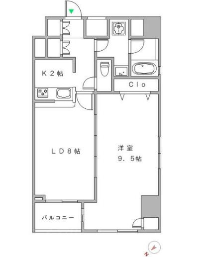 パークウェル銀座イースト    901号室 間取り