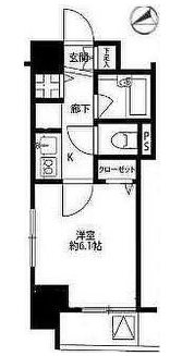 プレール・ドゥーク銀座イースト     501号室 間取り