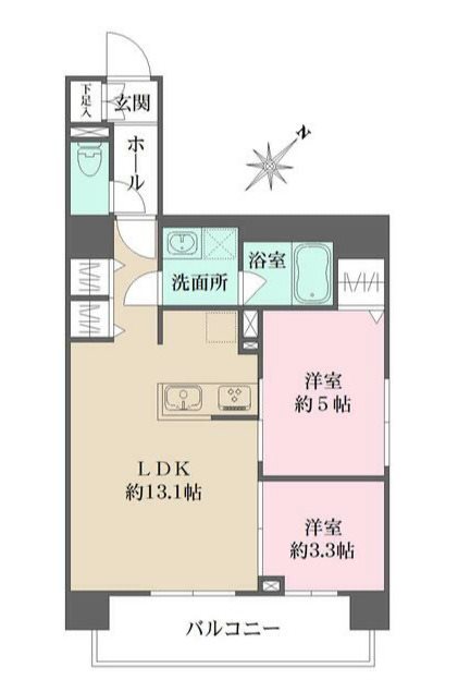 パークフラッツ蔵前   903号室 間取り