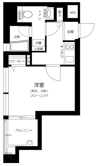 プレールドゥーク銀座東   703号室 間取り