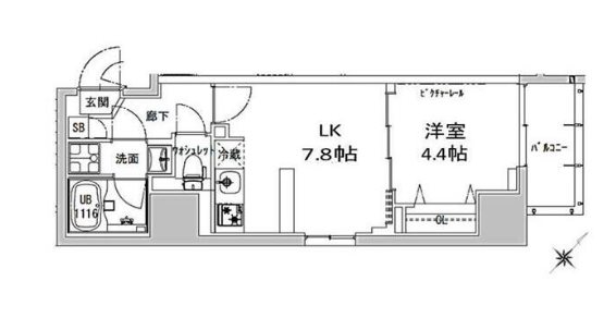 エスレジデンス神田アバンス 303号室 間取り