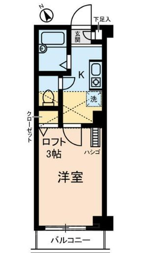 エル市ヶ谷    206号室 間取り