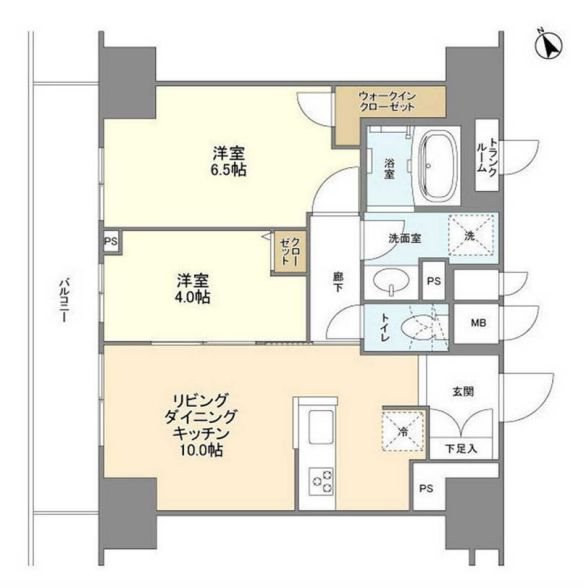 ブレス蔵前  1103号室 間取り