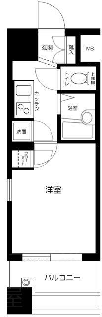 シンシア護国寺   201号室 間取り