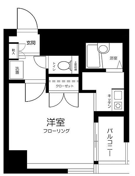 グランヴァン水天宮    803号室 間取り