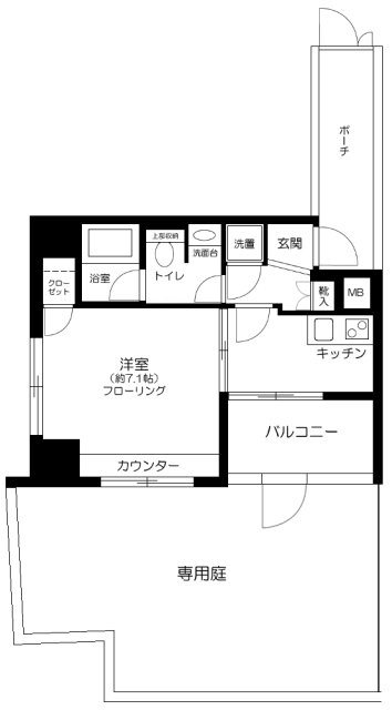 パレステュディオ飯田橋   101号室 間取り