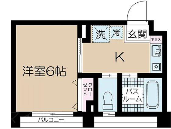 グリーンヒルズ泰明   107号室 間取り