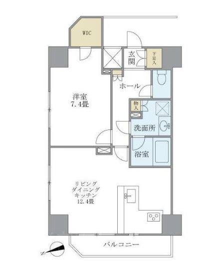 コート新御徒町   1101号室 間取り