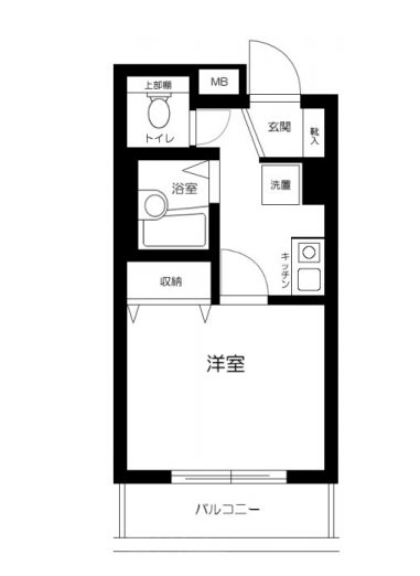 プレール九段     504号室 間取り