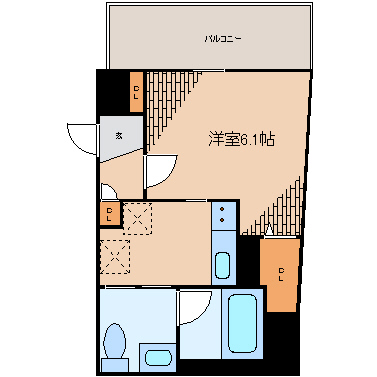 アプレシティ日本橋蛎殻町  403号室 間取り