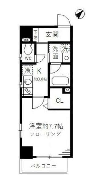 智光ビル    502号室 間取り