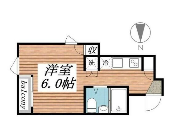 リバーサイド八丁堀    402号室 間取り