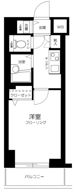 トーシンフェニックス日本橋蛎殻町   1105号室 間取り