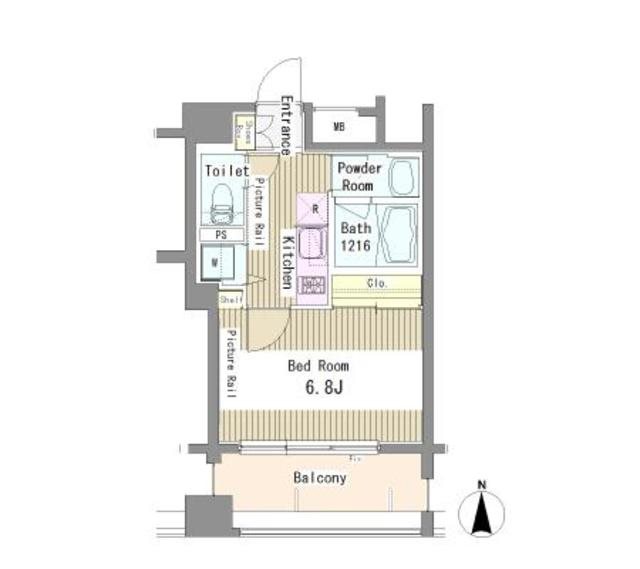 パークアクシス新御徒町   1102号室 間取り