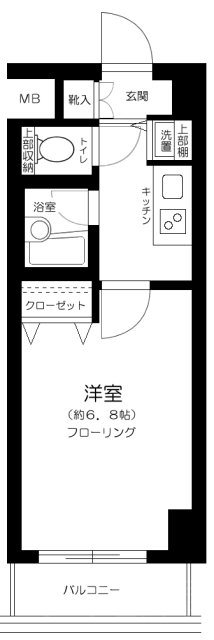 プレール・ドゥーク文京白山   606号室 間取り