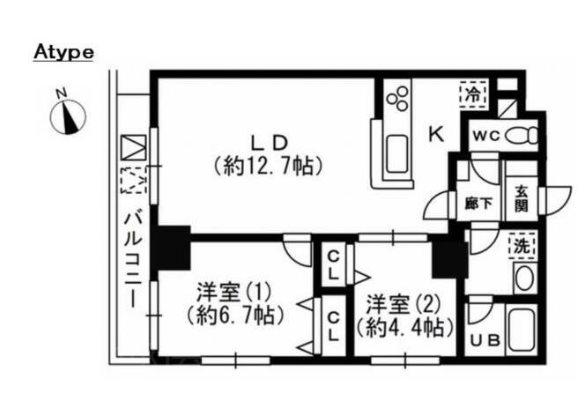 KDXレジデンス秋葉原   601号室 間取り