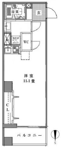 アルテール新御徒町    603号室 間取り