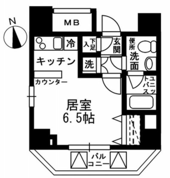 KDXレジデンス文京湯島  404号室 間取り