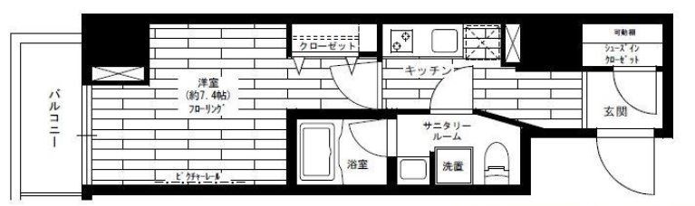 ステージグランデ秋葉原     201号室 間取り