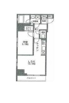 アイル銀座京橋壱番館  301号室 間取り