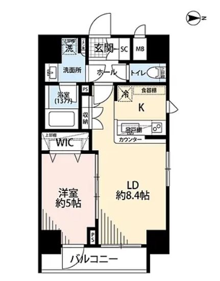 プレールドゥーク文京湯島    501号室 間取り