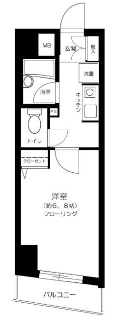 メインステージ本駒込駅前   304号室 間取り