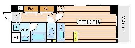 ベスト御茶ノ水Ⅱ  301号室 間取り