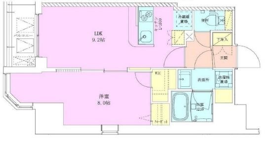 半蔵門レジデンス    404号室 間取り