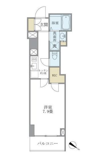 プランドール水天宮     1102号室 間取り