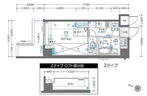 フェニックス飯田橋   106号室 間取り