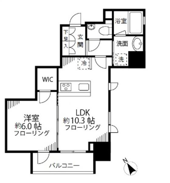 ファインクレスト護国寺     502号室 間取り