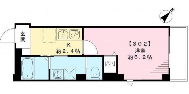 ポワソヌリー文京千石  202号室 間取り