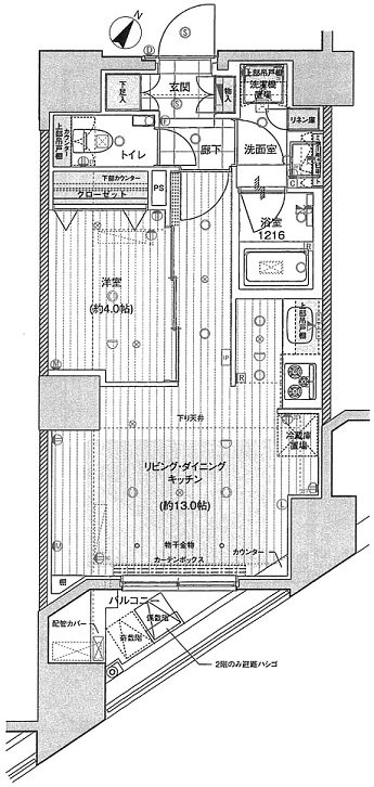 レックス日本橋水天宮プレミアタワー  902号室 間取り