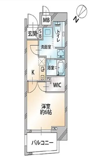 オーキッドレジデンス千代田岩本町 904号室 間取り