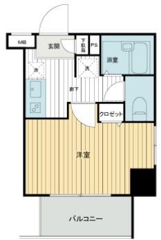 メインステージ白山   401号室 間取り