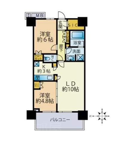 浅草タワー    19号室 間取り