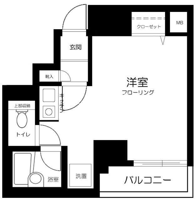 プリンセスアイル後楽園  703号室 間取り